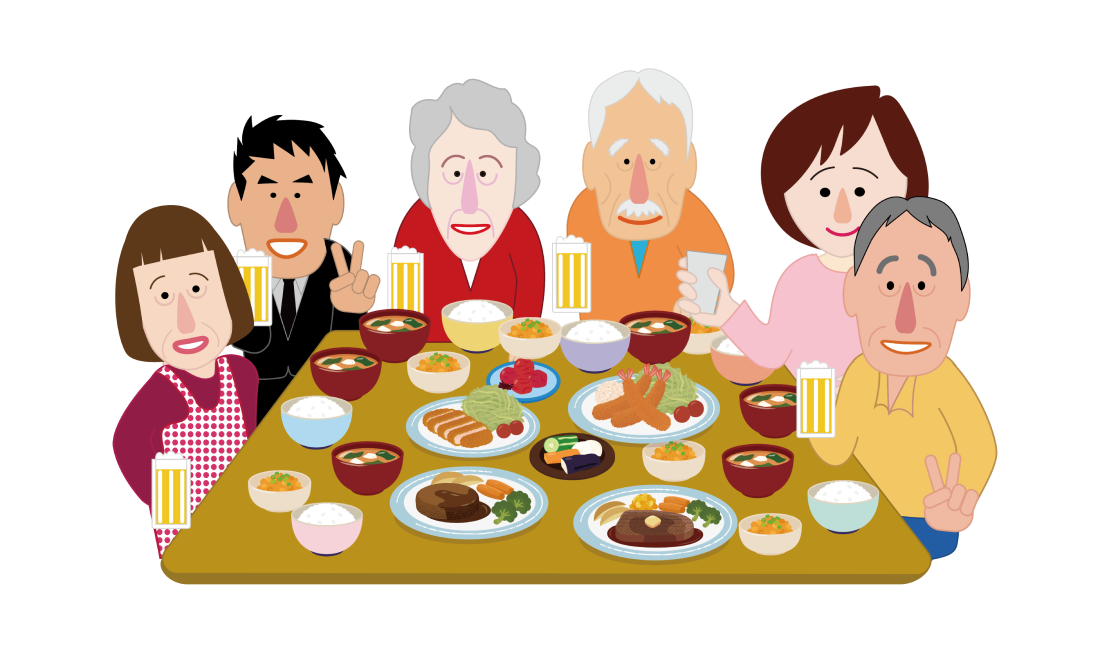 家族や仲間との食事は認知症を遠ざける