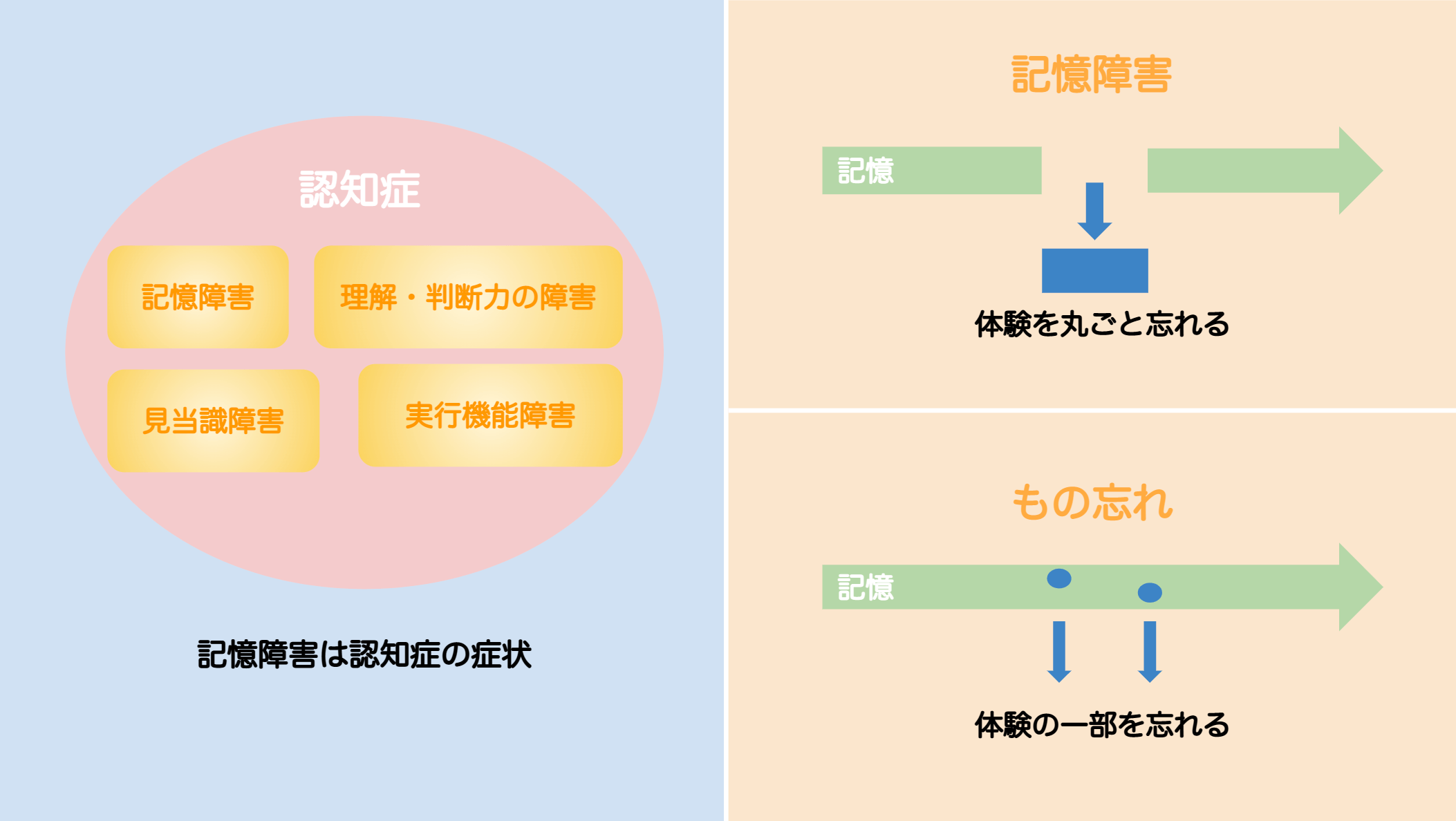 記憶障害についての図