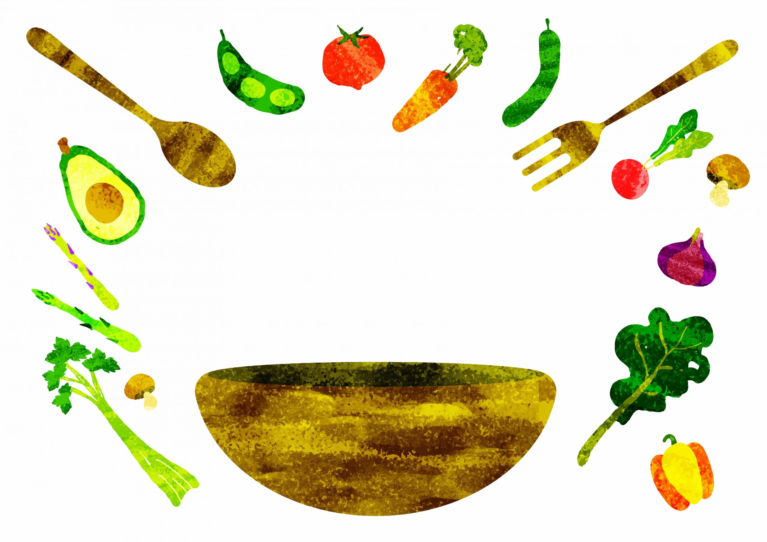 様々な野菜の料理