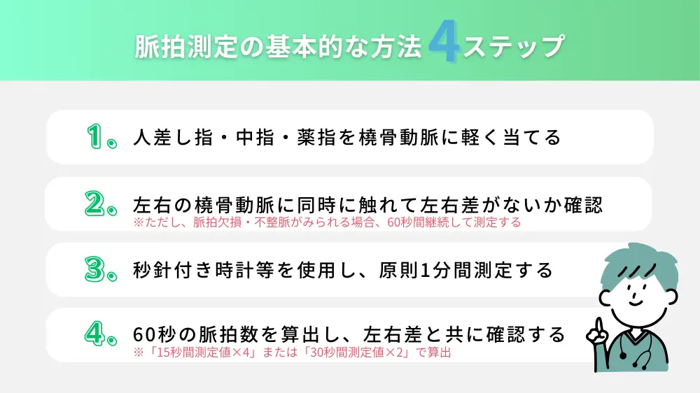 脈拍の正確な測定方法と手順