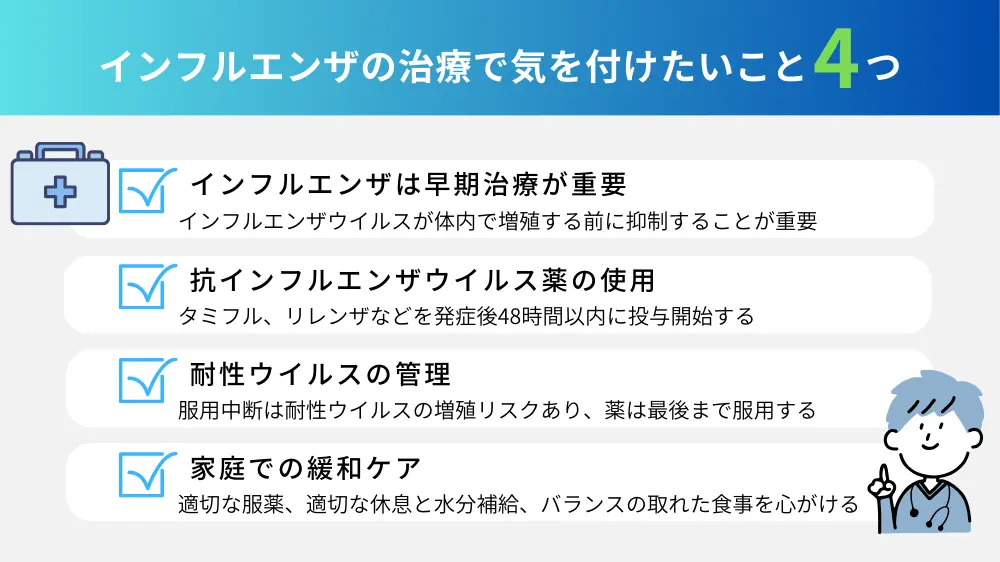 インフルエンザの治療方法