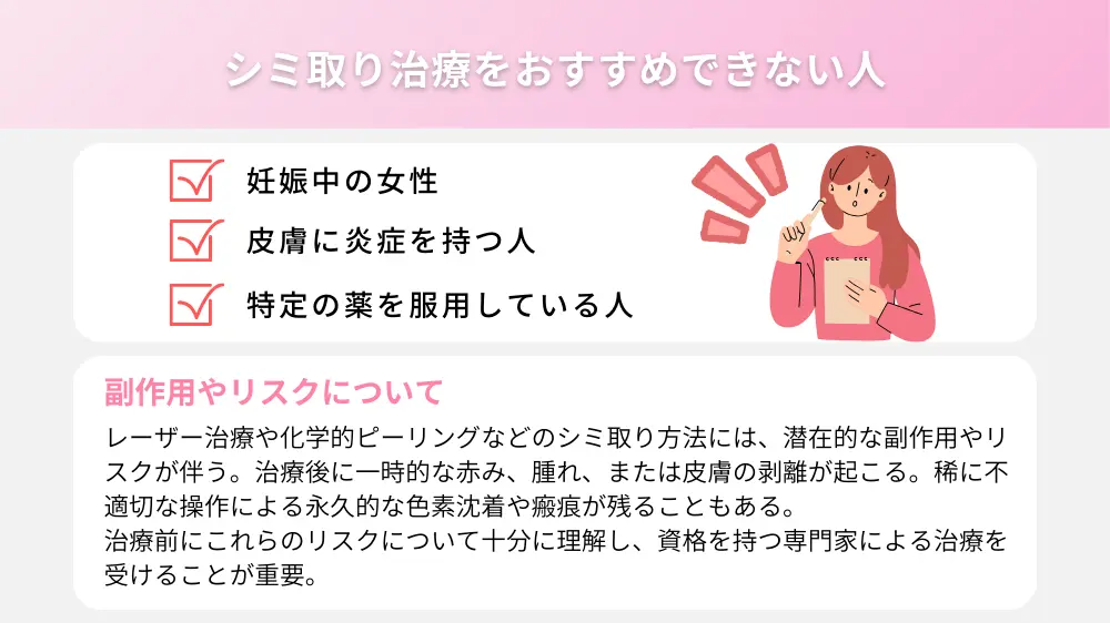 シミ取りを受ける前に知っておくべきこと