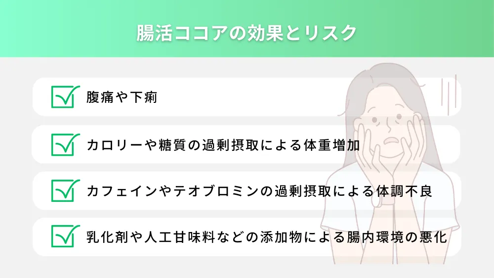 腸活ココアの効果とリスク