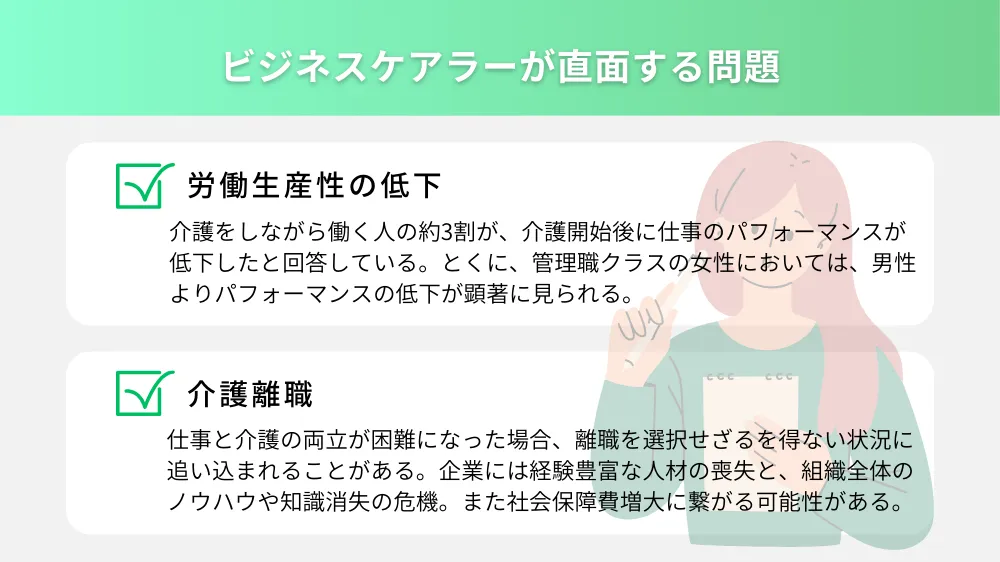 ビジネスケアラーが直面する問題