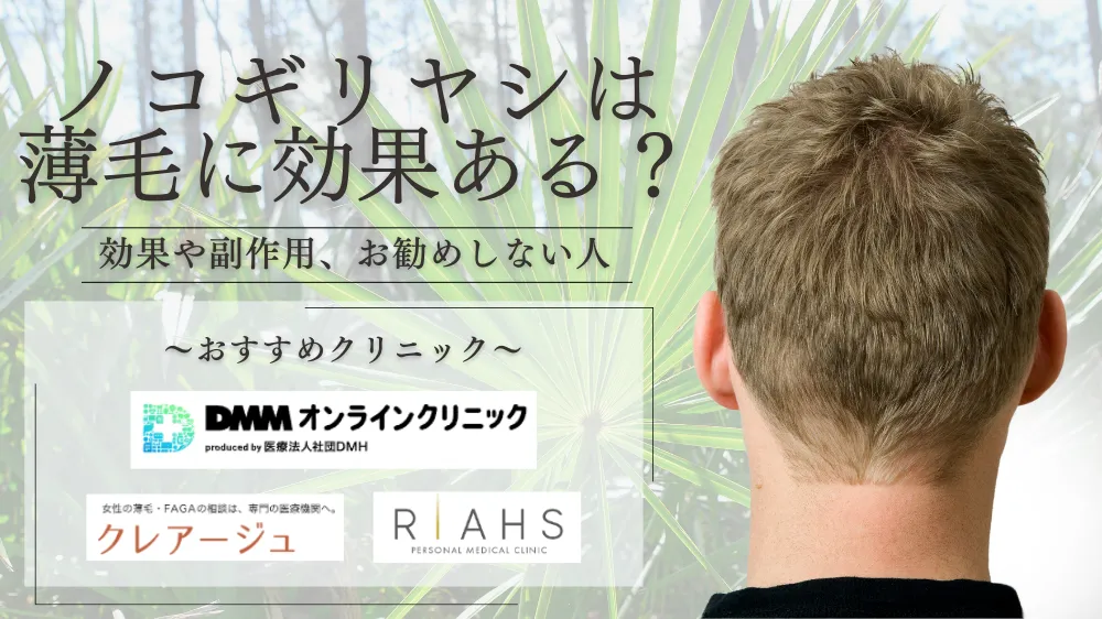 ノコギリヤシは薄毛に効果的?期待できる効果や副作用、飲んではいけない人まで徹底解説