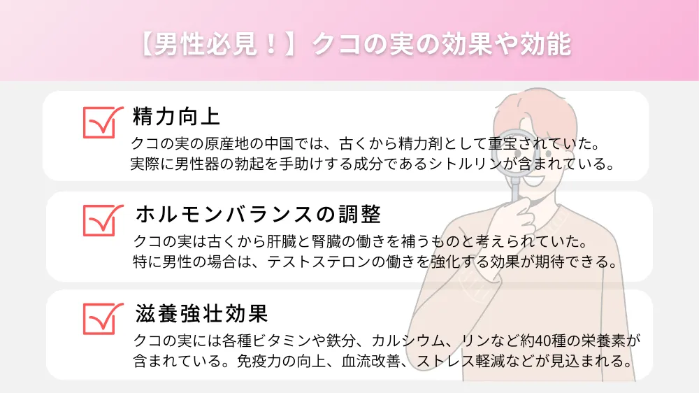 クコの実の男性必見の効果や効能