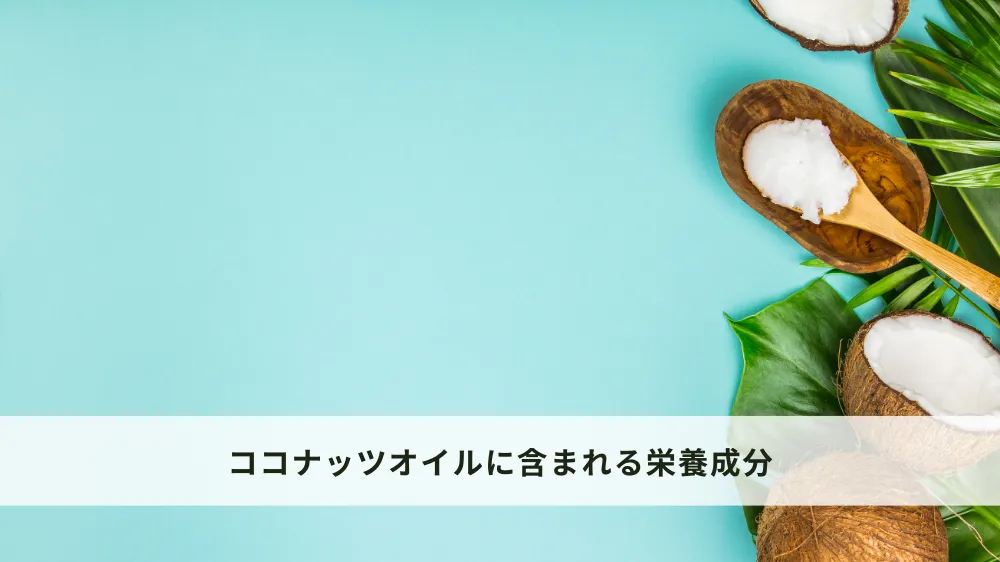 ココナッツオイルに含まれる栄養成分