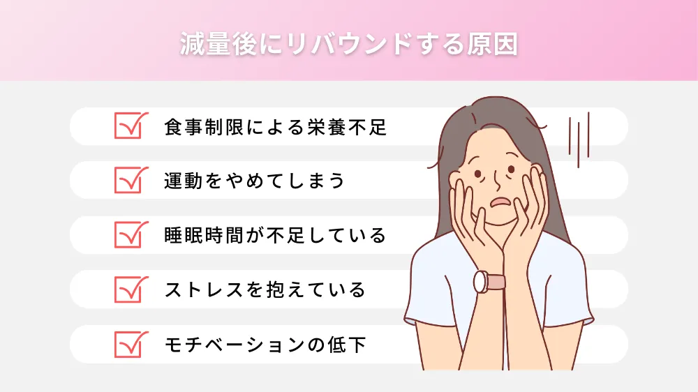 減量後にリバウンドする原因