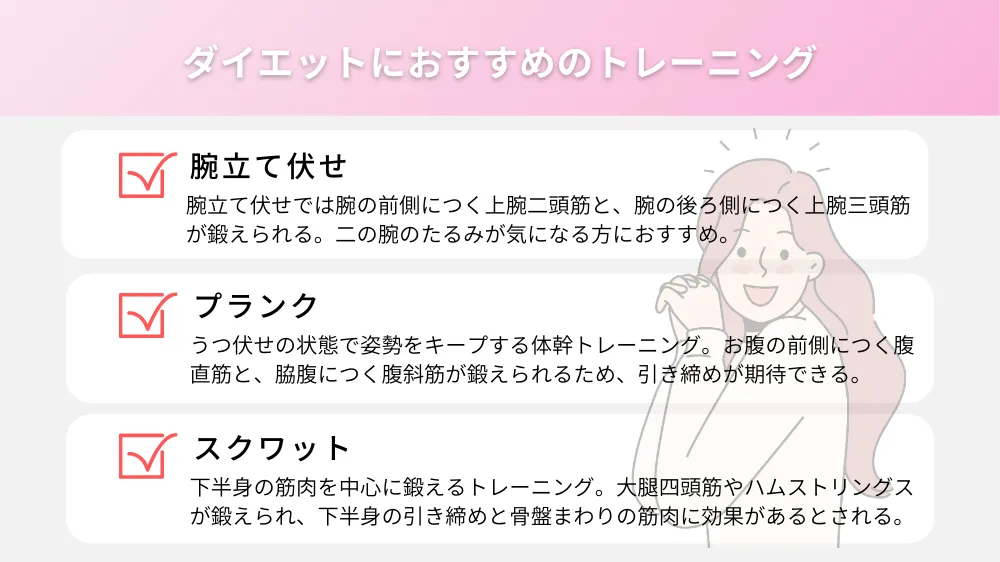 ダイエットにおすすめのトレーニング