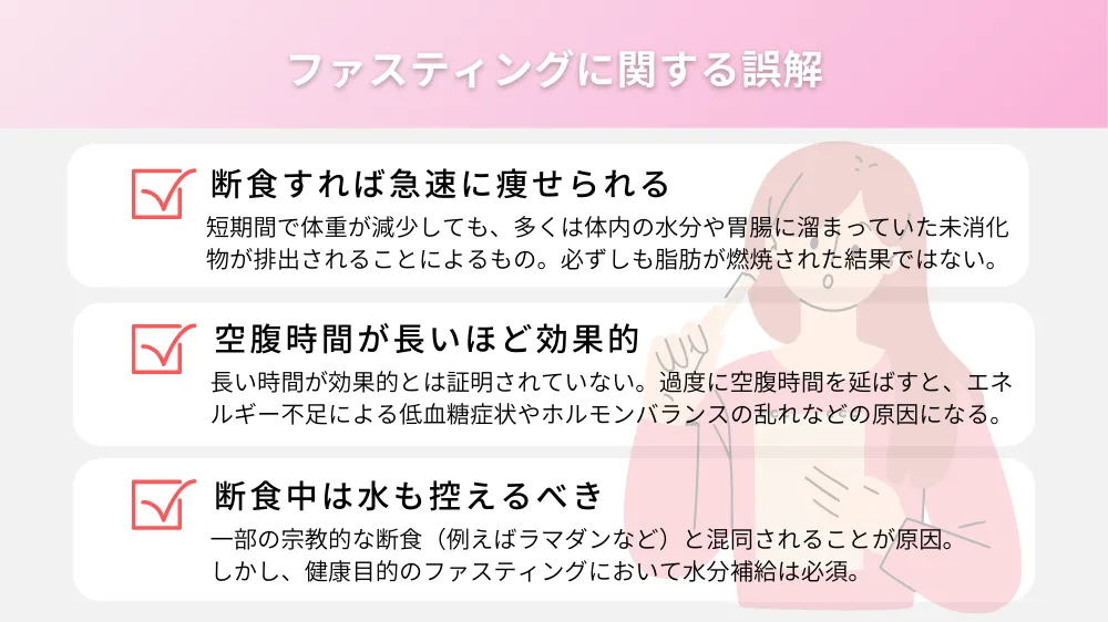ファスティングに関する誤解