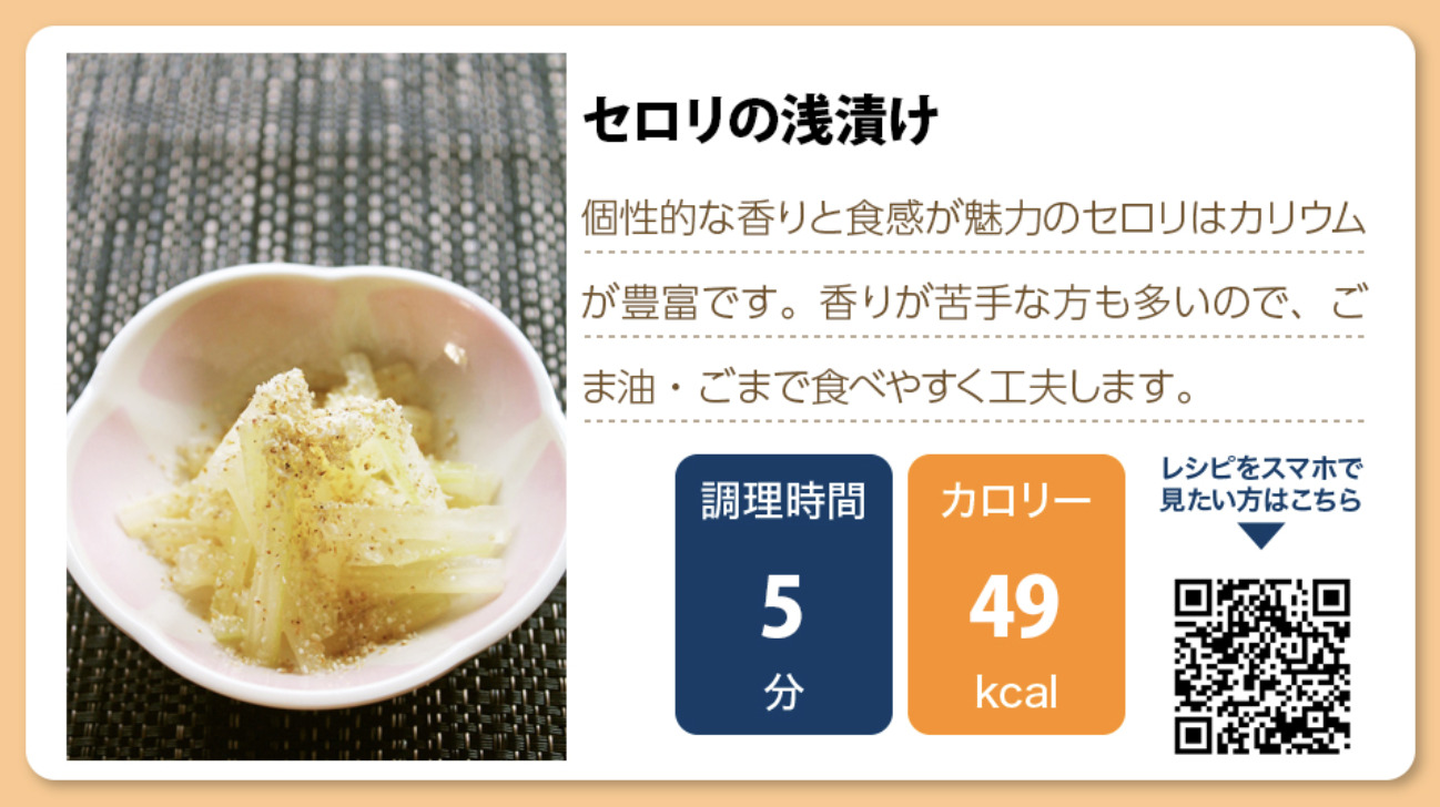 セロリ の 栄養 成分