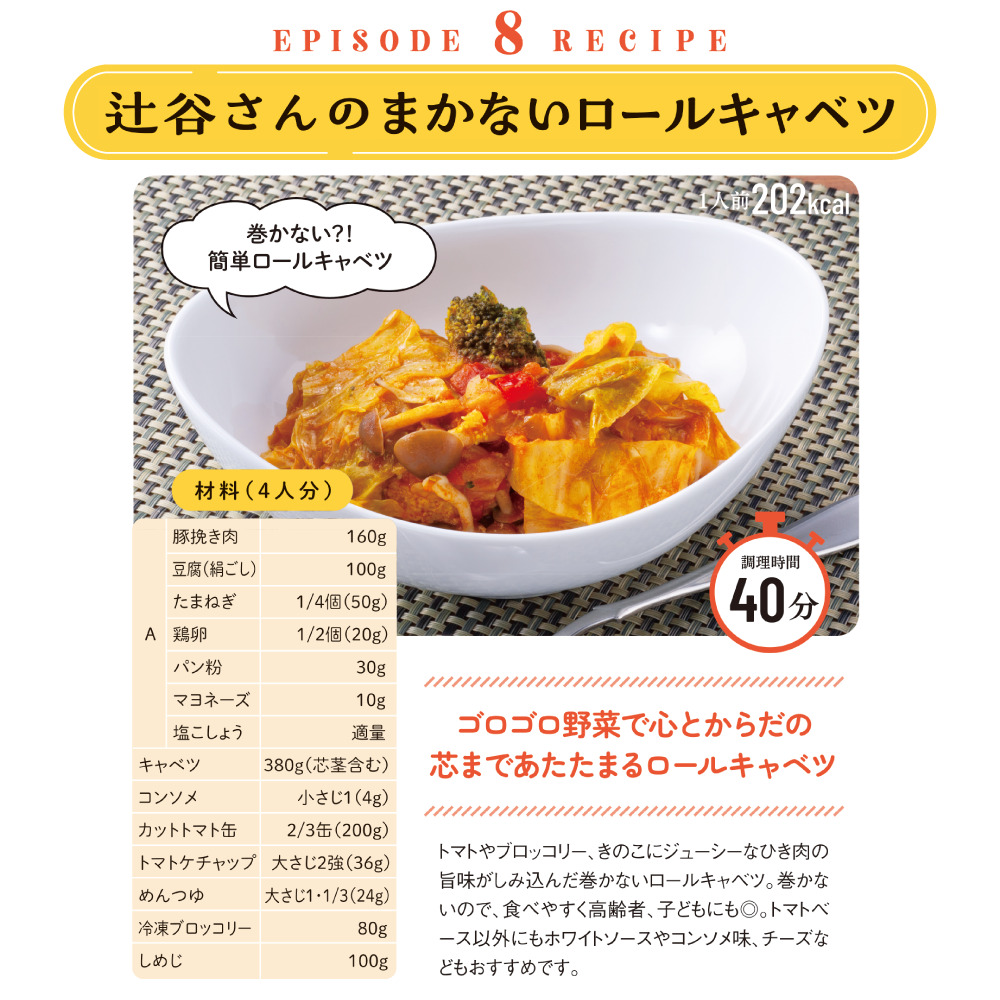 レシピ:辻谷さんのまかないロールキャベツ