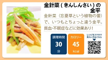 金針菜(きんしんさい)の金平
