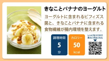 きなことバナナのヨーグルト
