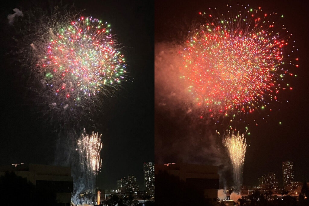 隅田川花火大会の花火たち