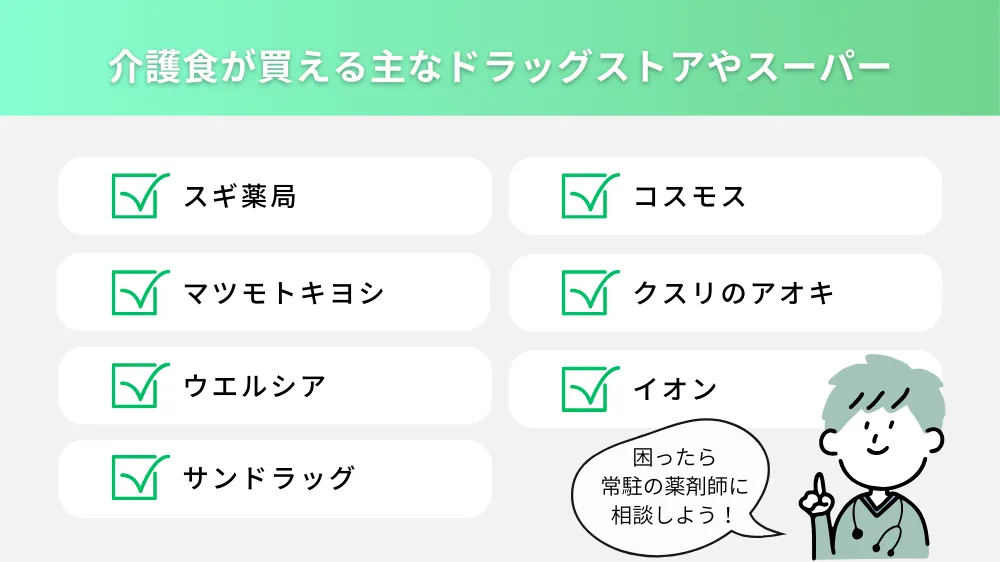 介護食が買える主な販売店