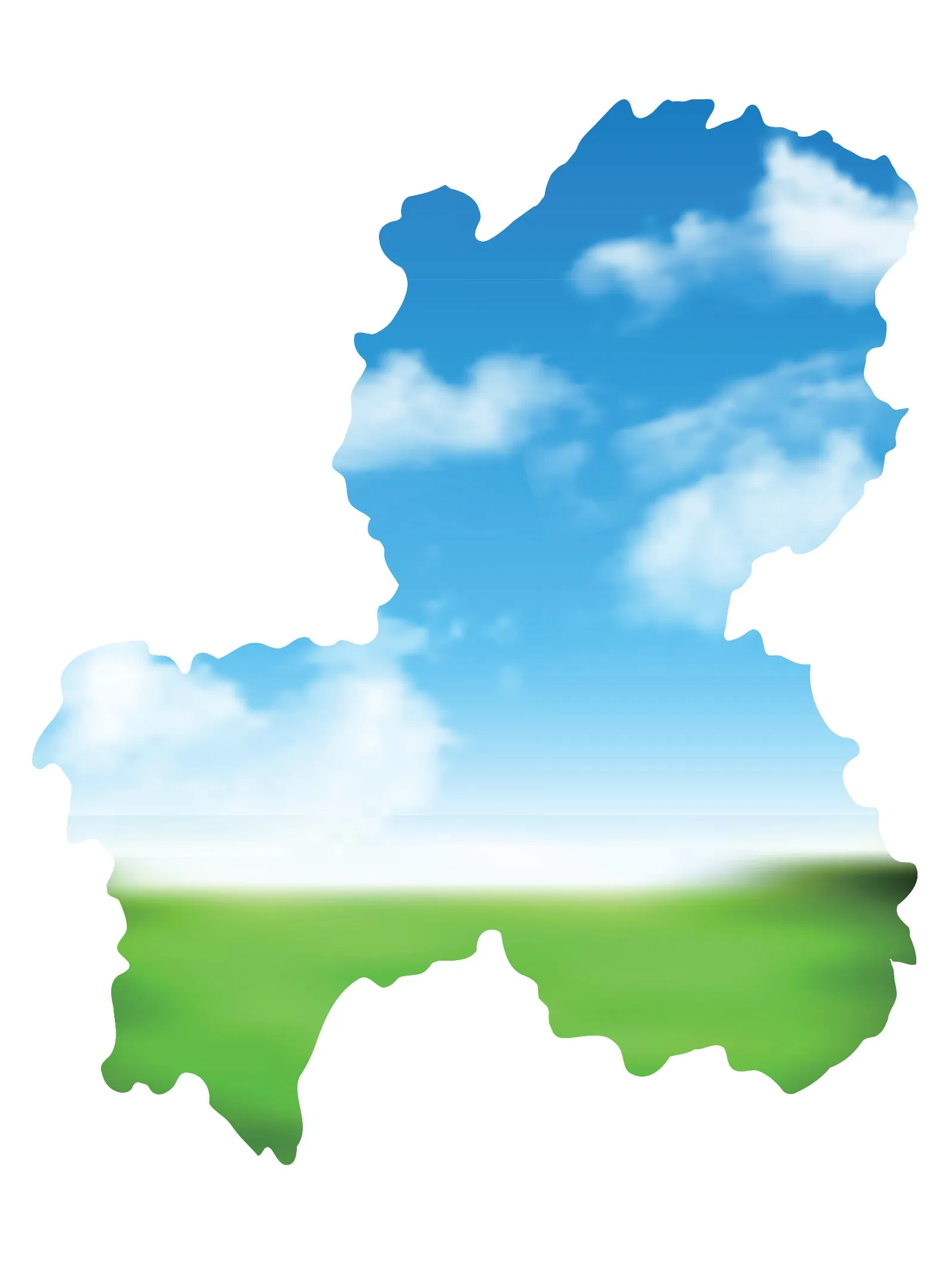岐阜県地図イラスト