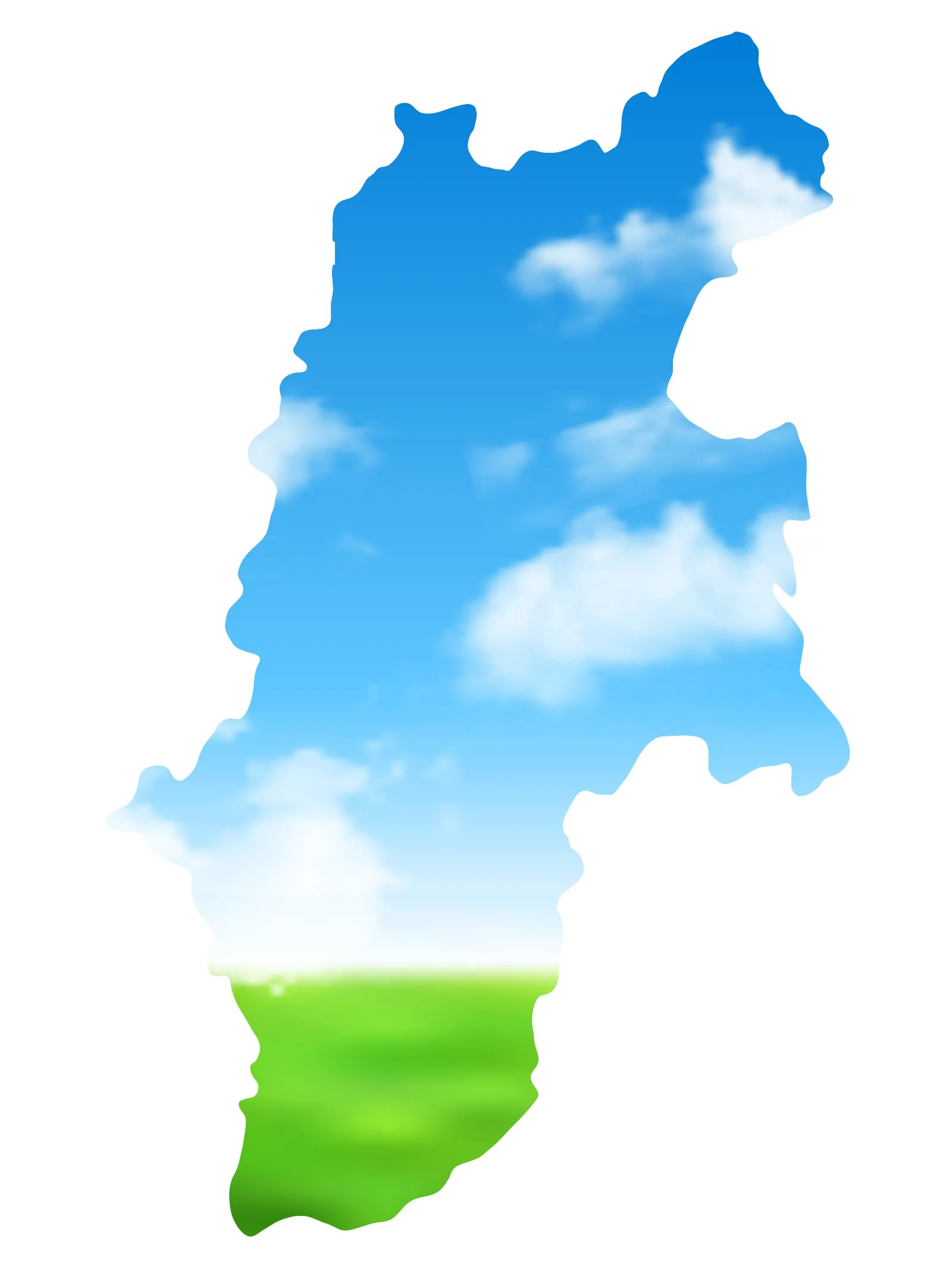 長野県地図イラスト