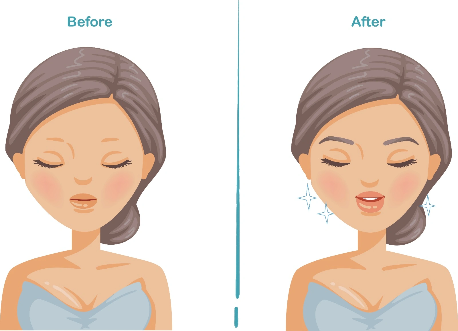 眉毛植毛のBefore After