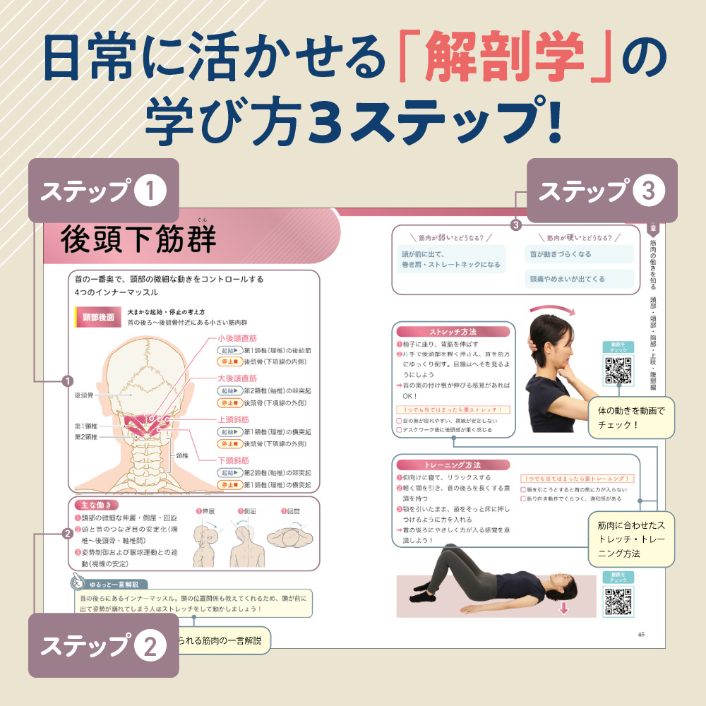 ゼロアナトミー 日常に活かせる「解剖学」の学び方3ステップ！