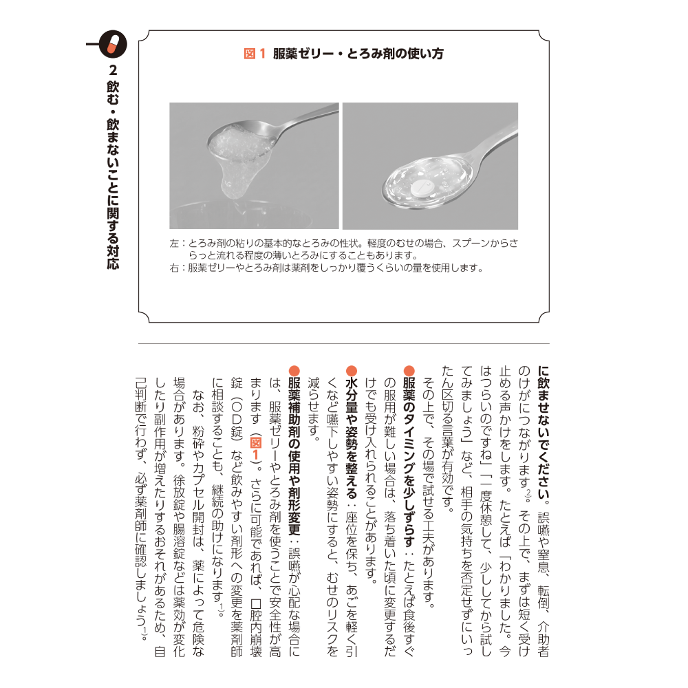 高齢者とおくすりのあんしんサポートブック Q7「どうしても薬を飲みたくない！」と言って飲んでもらえない。説得が難しいとき、どうしたらいい？ 2
