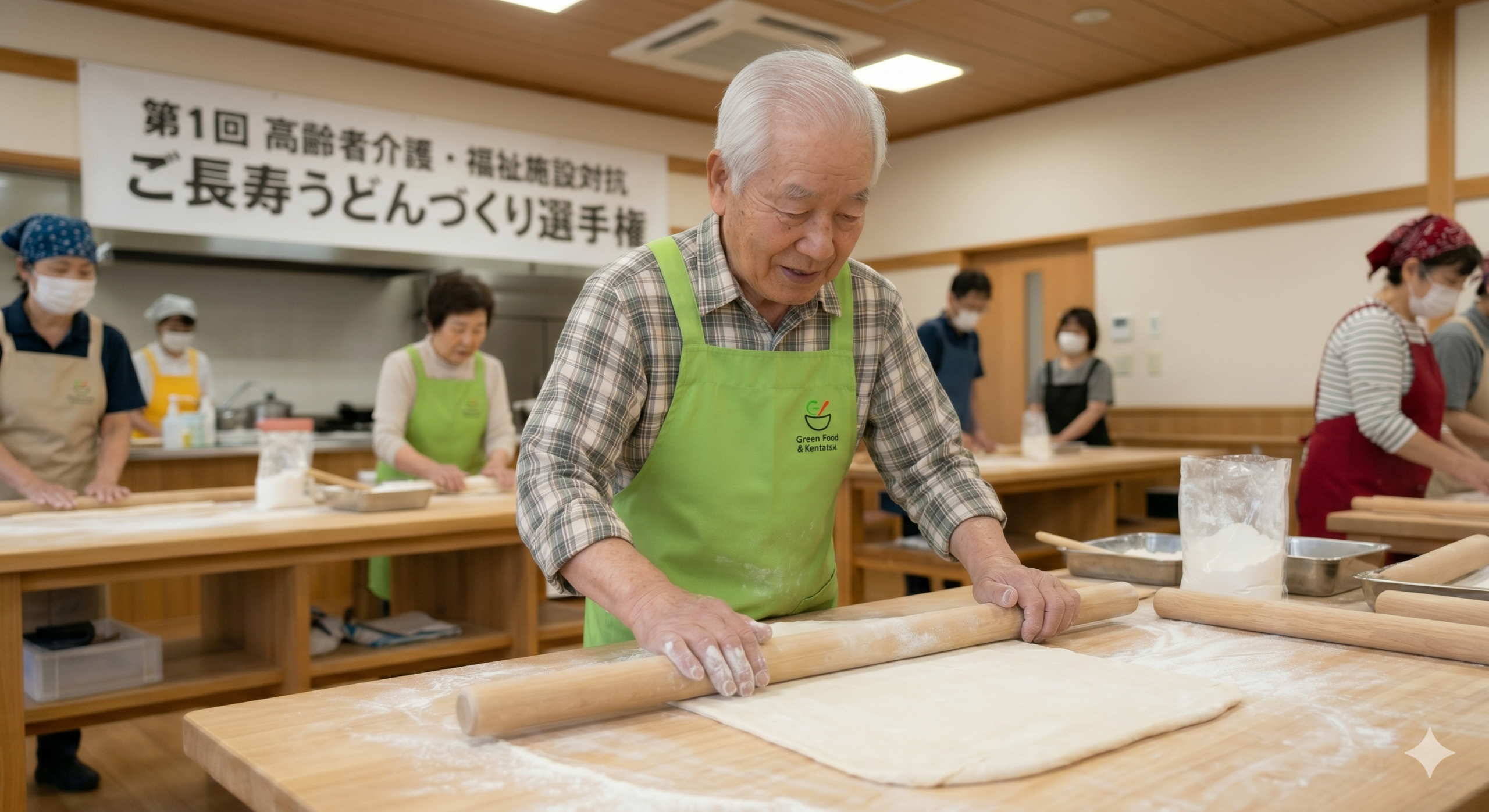 ご本人様とうどんのツーショット