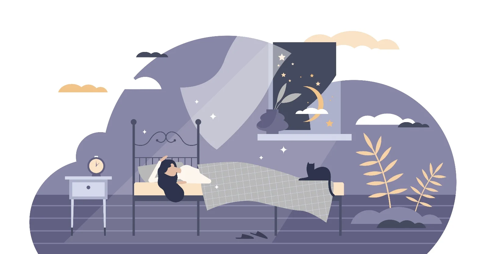 健康睡眠週間に睡眠の質を見直し快眠をめざすイメージ