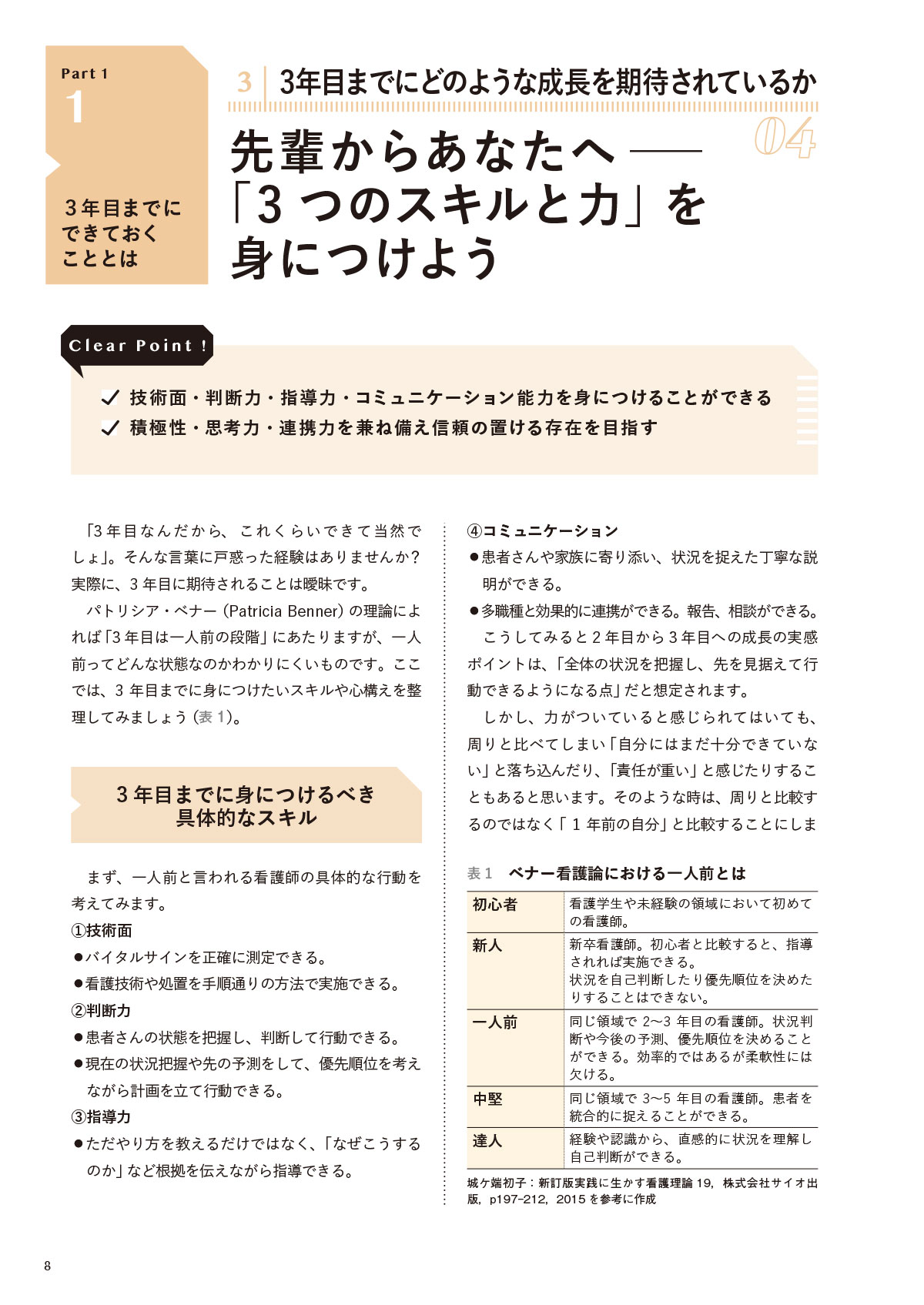 できる看護師と言われるために 3年目までに知っておきたい100のこと Part1 3年目までにできておくこととは 3 3年目までにどのような成長を期待されているか