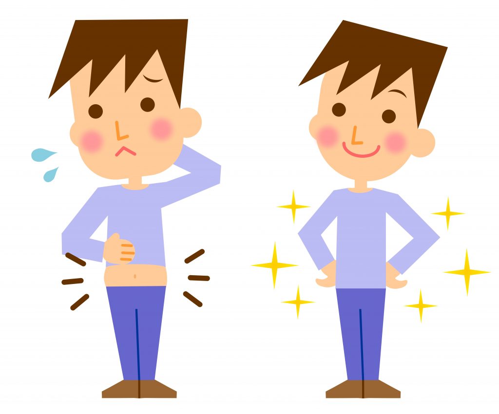 ダイエットする男性