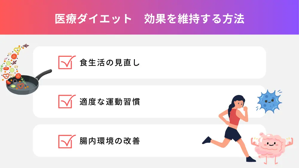 医療ダイエットでリバウンドしない・効果を維持する方法