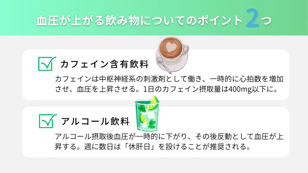 血圧が上がる飲み物
