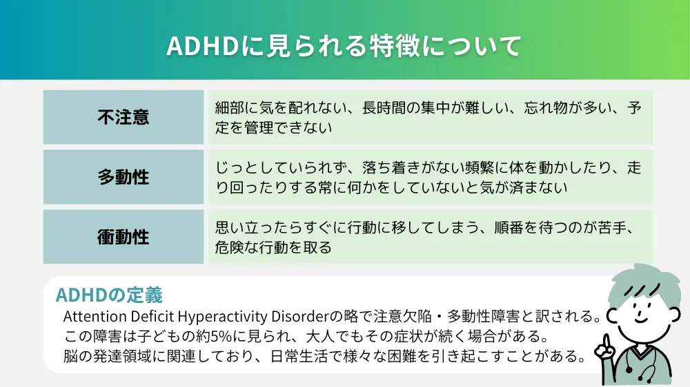 ADHDについて