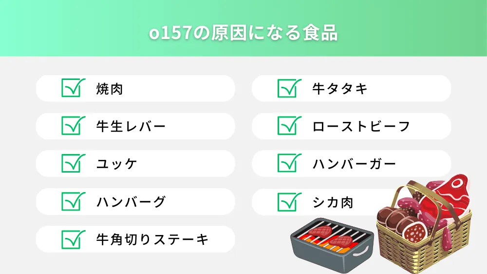 o157の原因になる食品