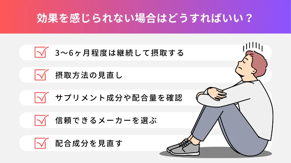 アルギニン、シトルリンの効果を感じられない場合はどうすればいい？