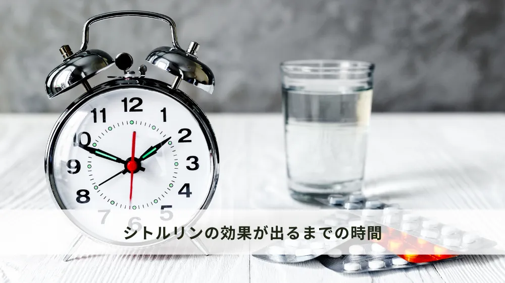 シトルリンの効果が出るまでの時間