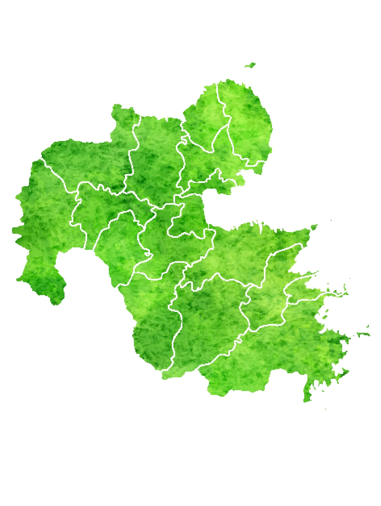 大分県地図イラスト