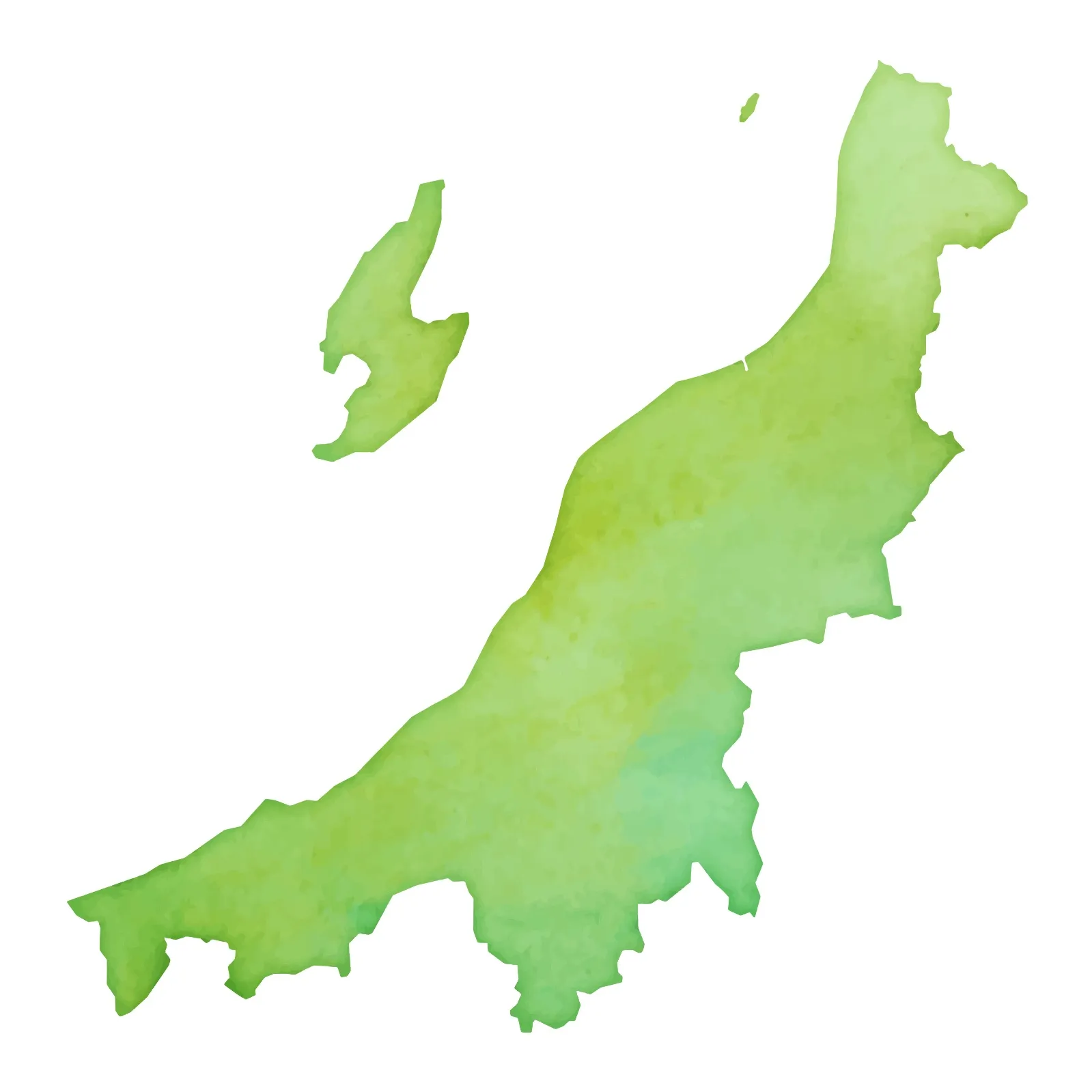 新潟県地図イラスト