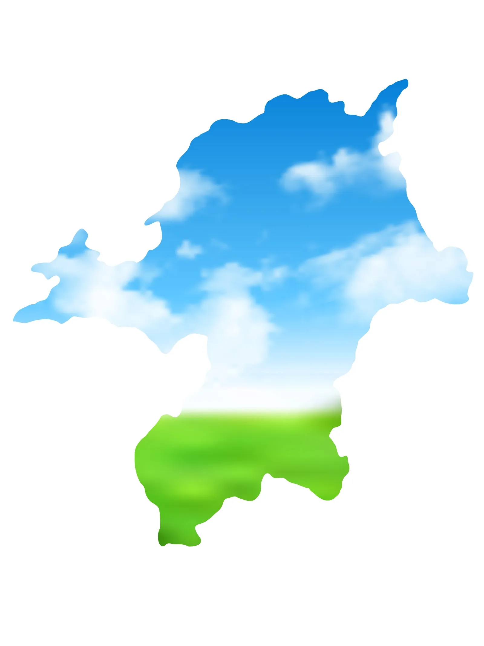 福岡県地図イラスト