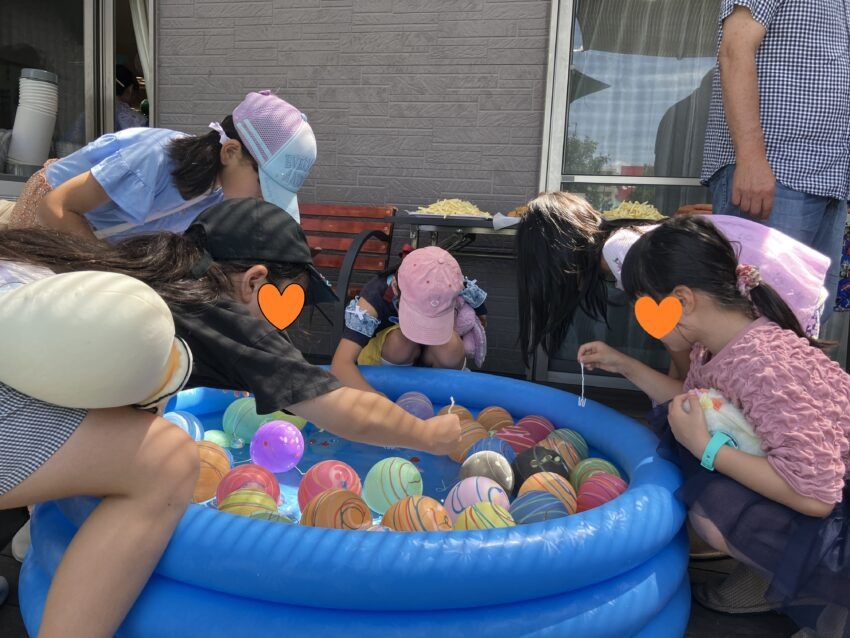 広島東原　夏祭り①　子供達の笑顔いっぱい